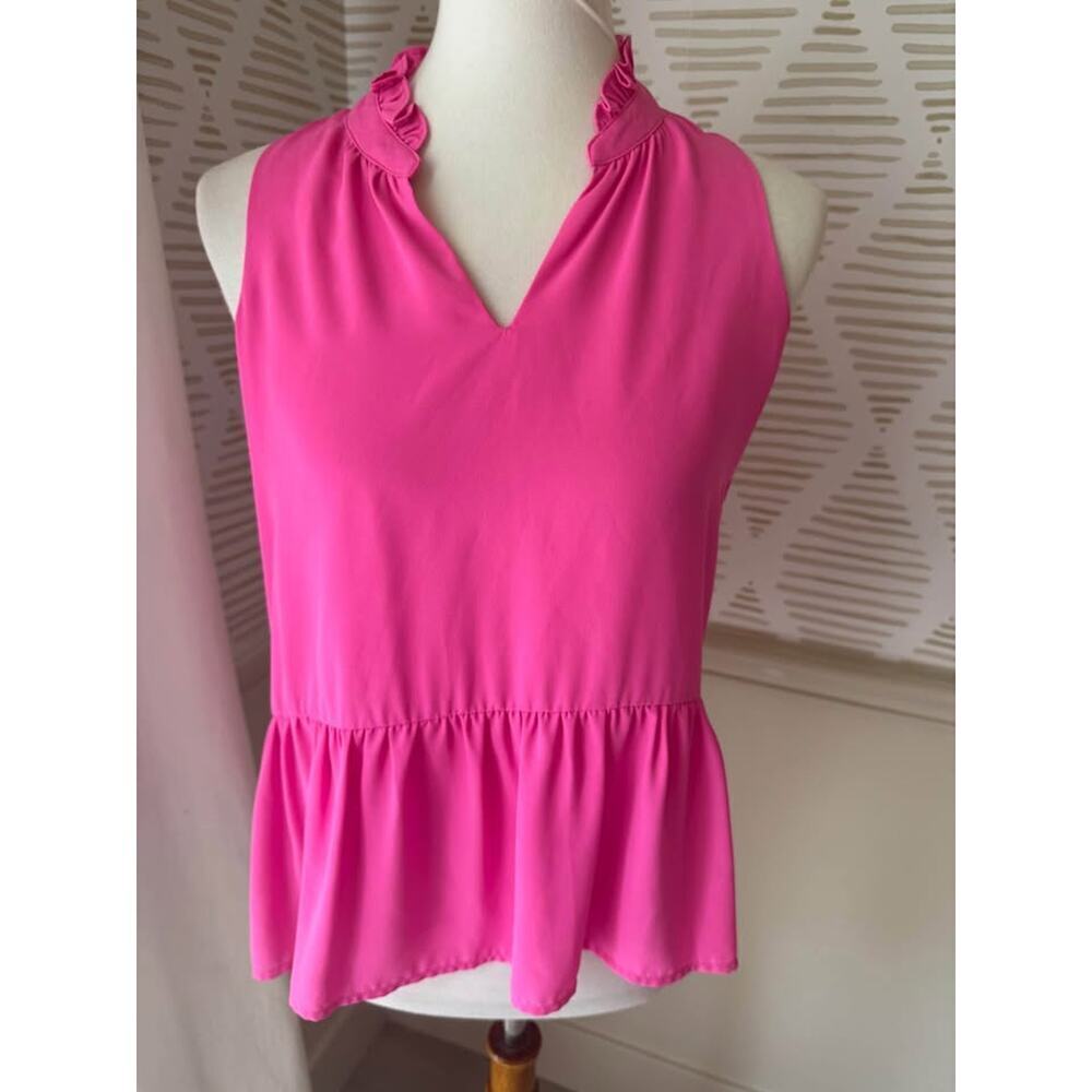 Jade Melody Tam Women’s XS Pink Peplum Top
